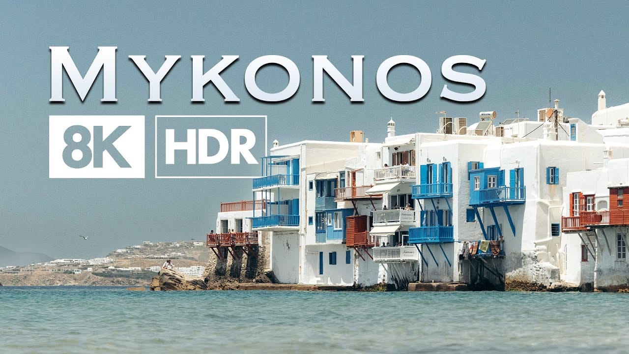Миконос с дрона в 4K