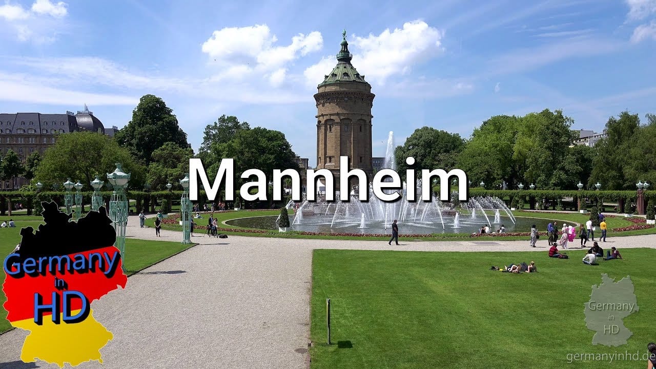 Мангейм, Германия. 4K