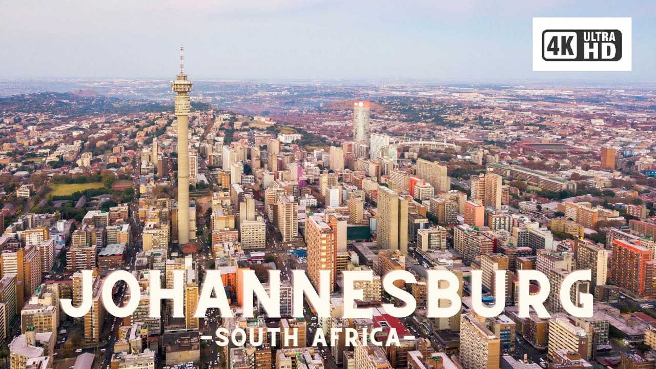 4K Drone video of Johannesburg