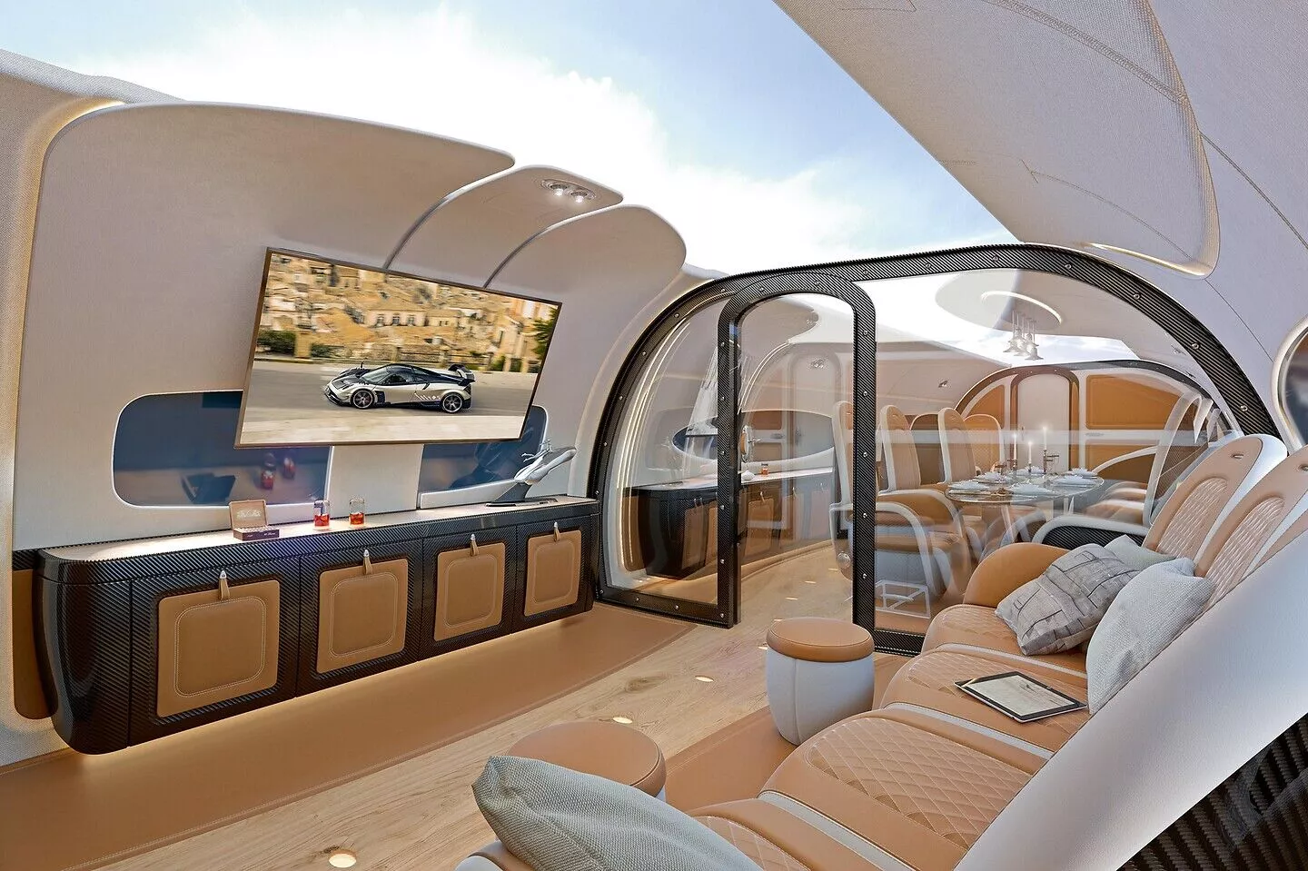 A Concept view of the cabin ACJ320 NEO