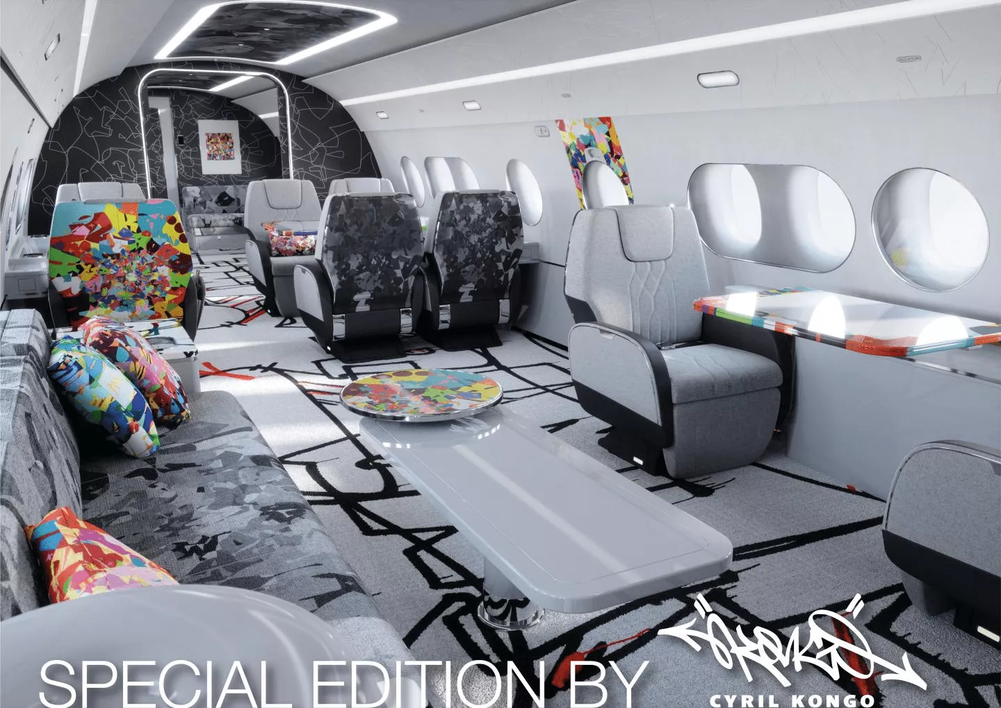 Airbus ACJ 220 Cabin Interior view