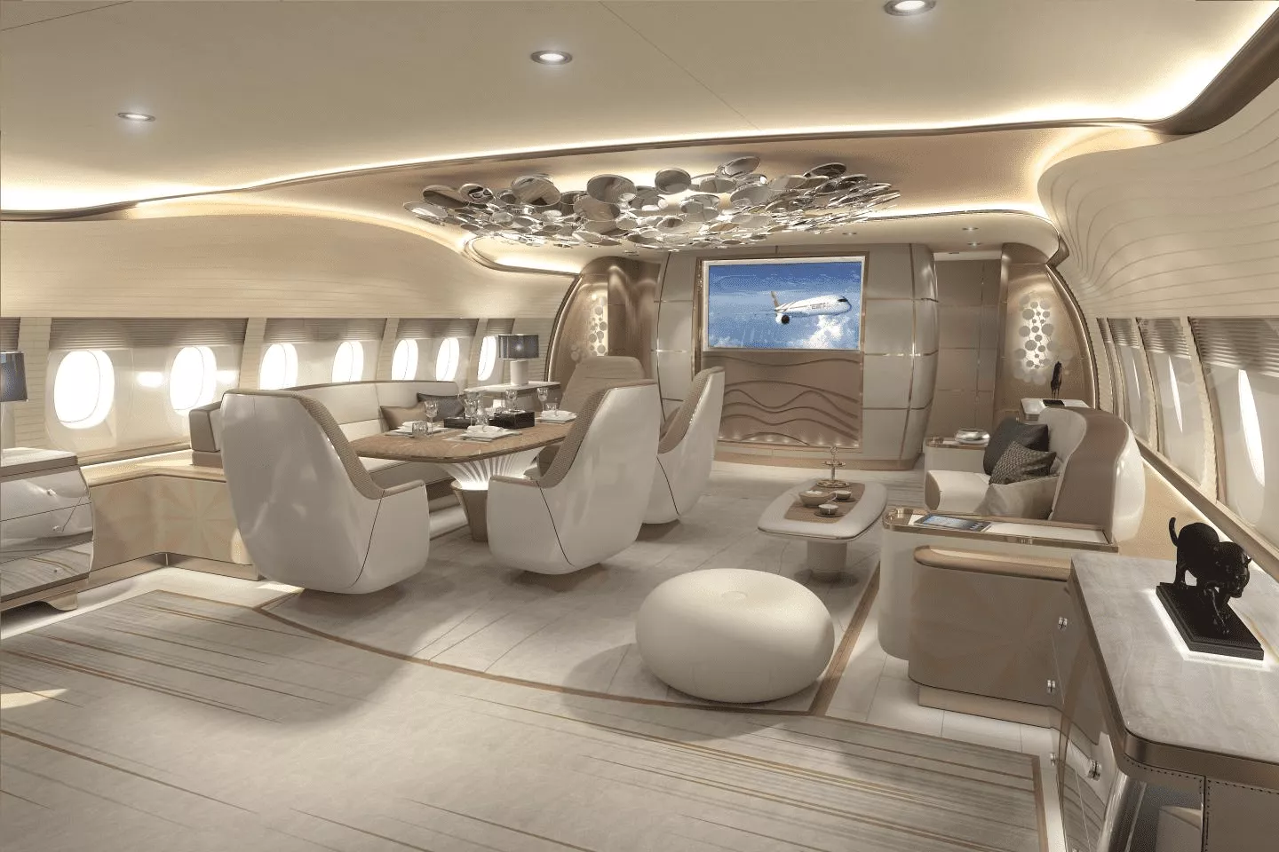 ACJ350 Private Cabin Interior