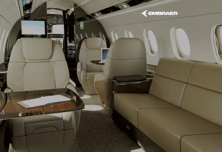Embraer Legacy 500 Embraer Legacy 500: A perfect fusion of comfort, performance, and style for an exceptional private jet journey