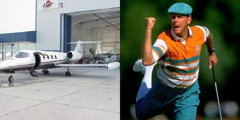 A commemorative image of Payne Stewart, the talented golfer, who was known for his iconic style and passion for the game, tragically lost in a Learjet 35 accident
