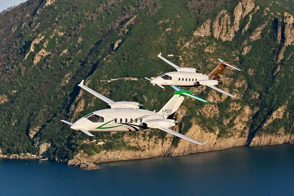 Piaggio Aero Avanti Piaggio Aero Avanti, a top turboprop private jet, boasts elegance & advanced design for an unparalleled flying experience