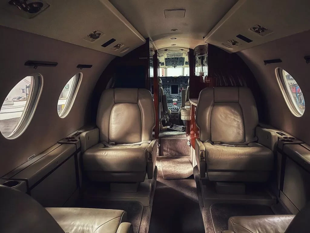 Private Jet Interior