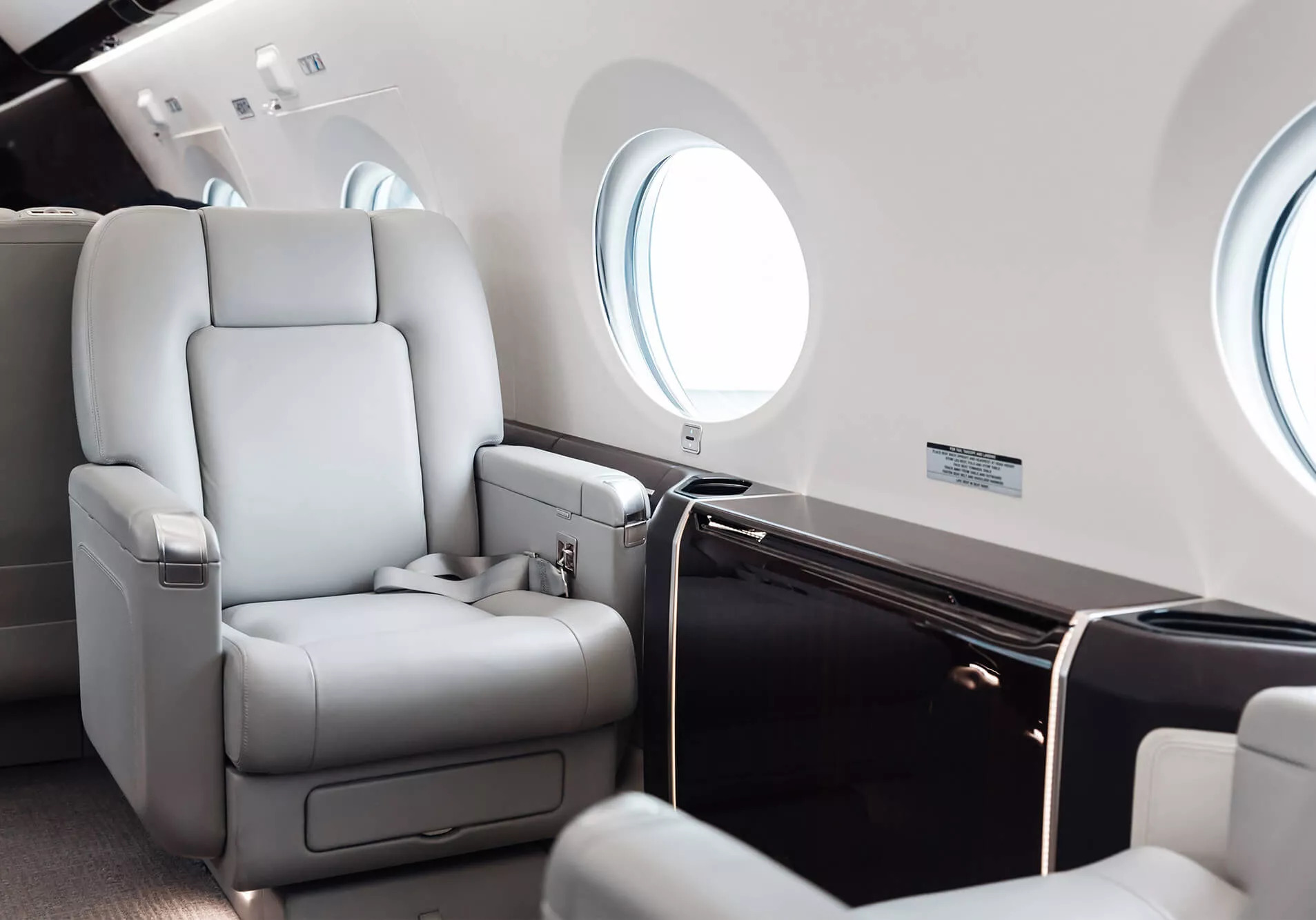 A seat in a private jet