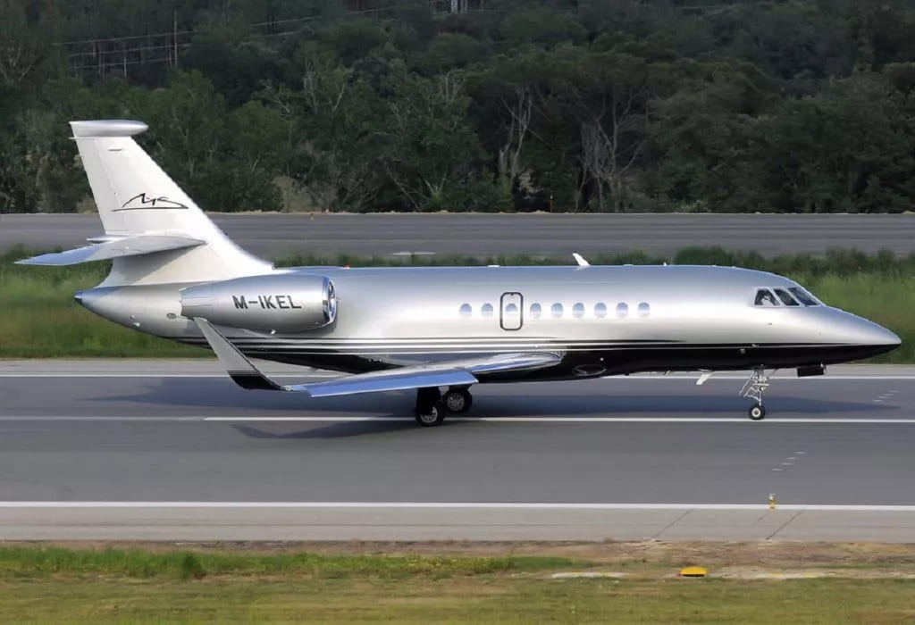 Michael Schumacher Falcon private jet