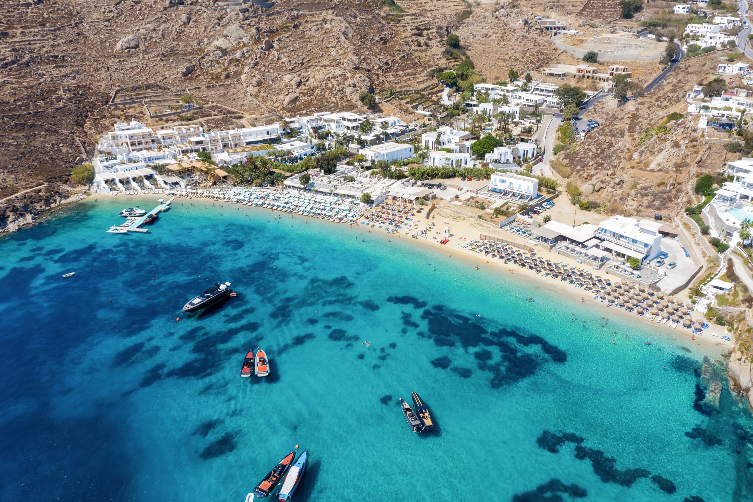 Psarou beach, Mykonos