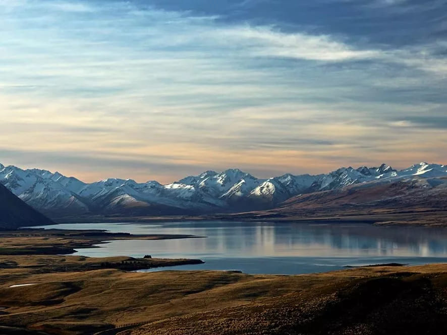 New Zealand winter lake