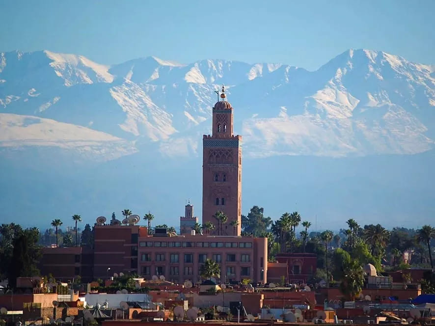 Marrakesh, Morocco at winter