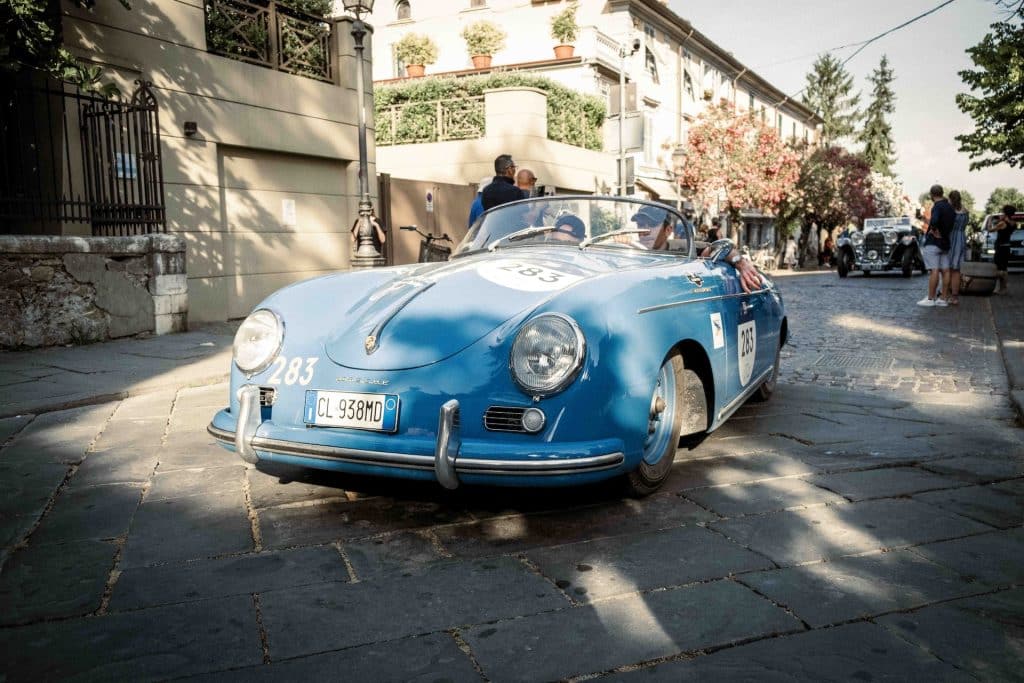 Blue Vintage Porsche