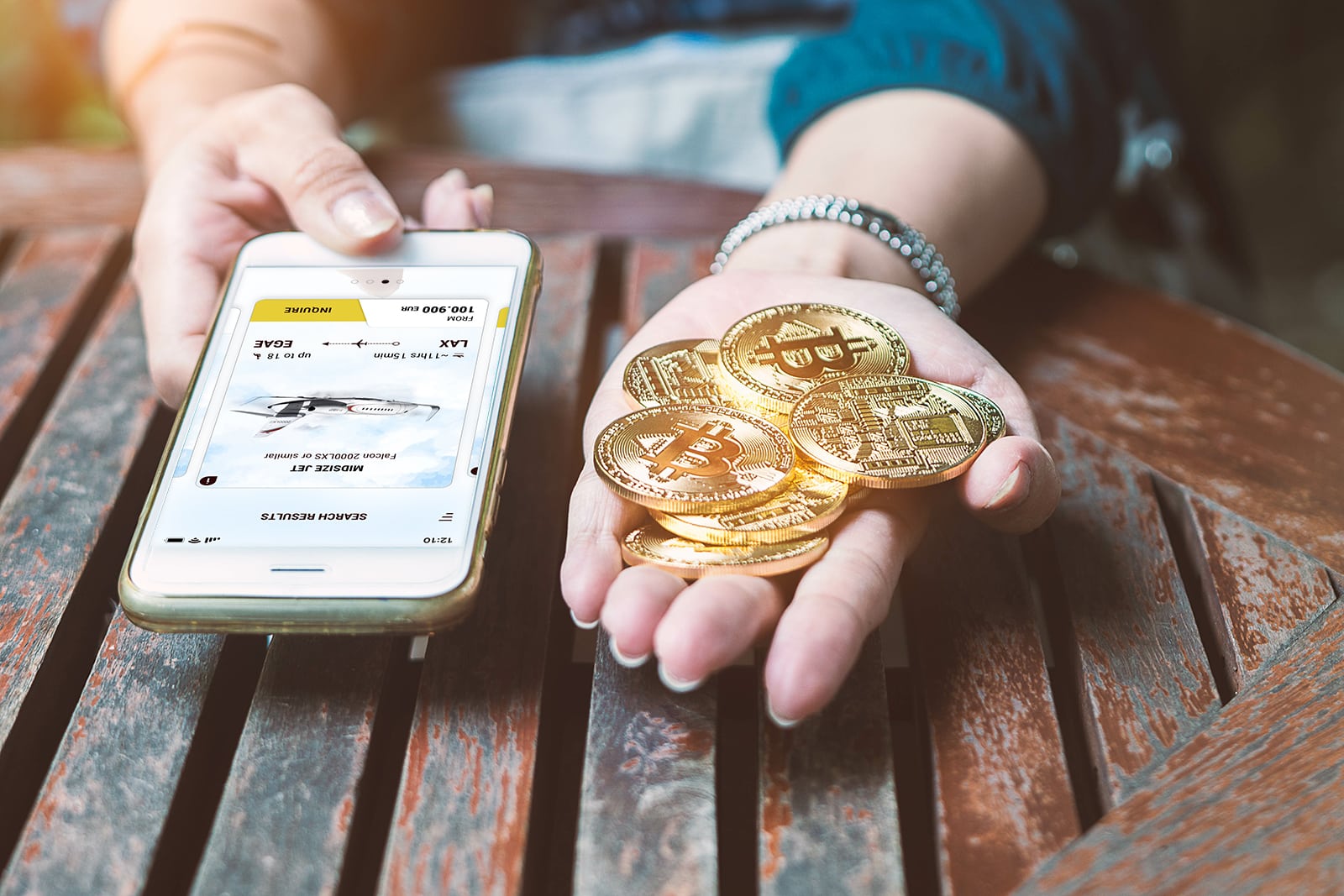 Pay for a private jet with crypto