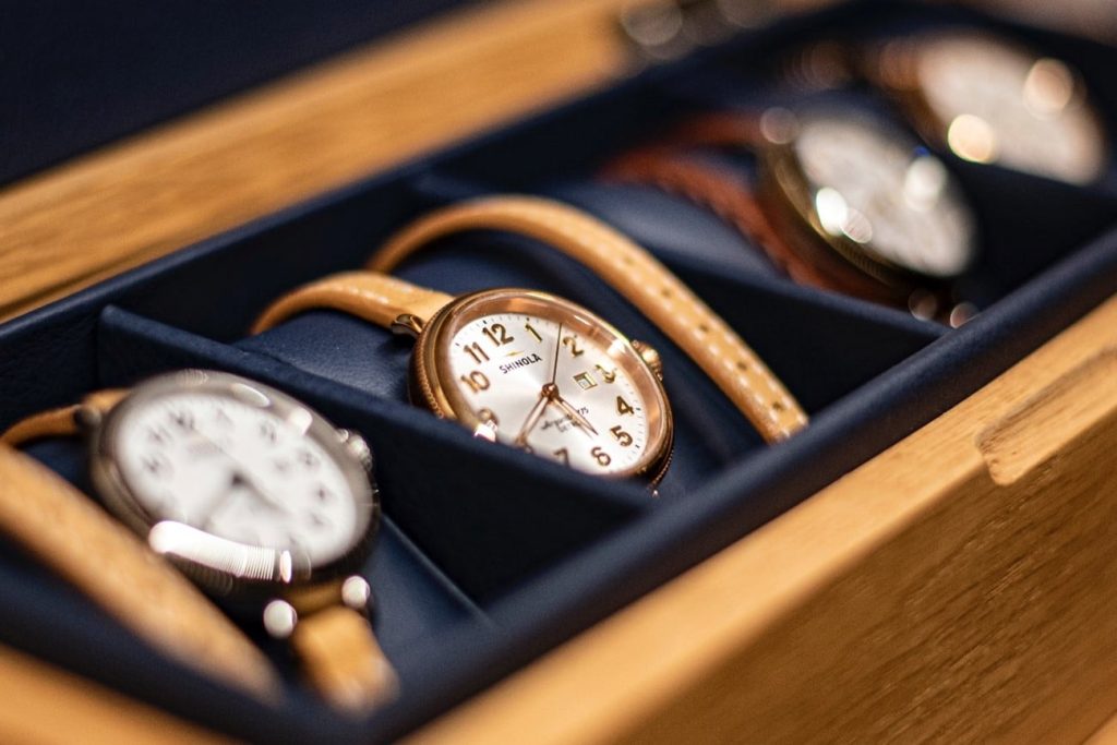 Luxury Watches in a store