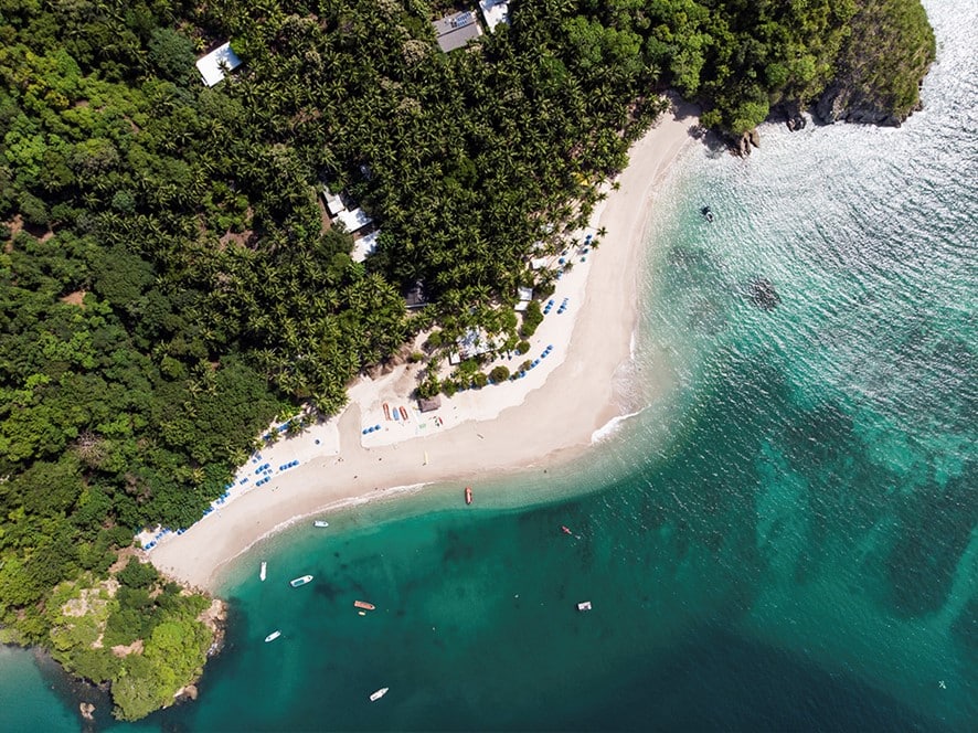 Costa Rica Beach Seen From Above