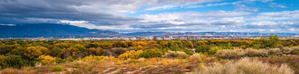 the Rio Grande River in Albuquerque, New Mexico, USA
