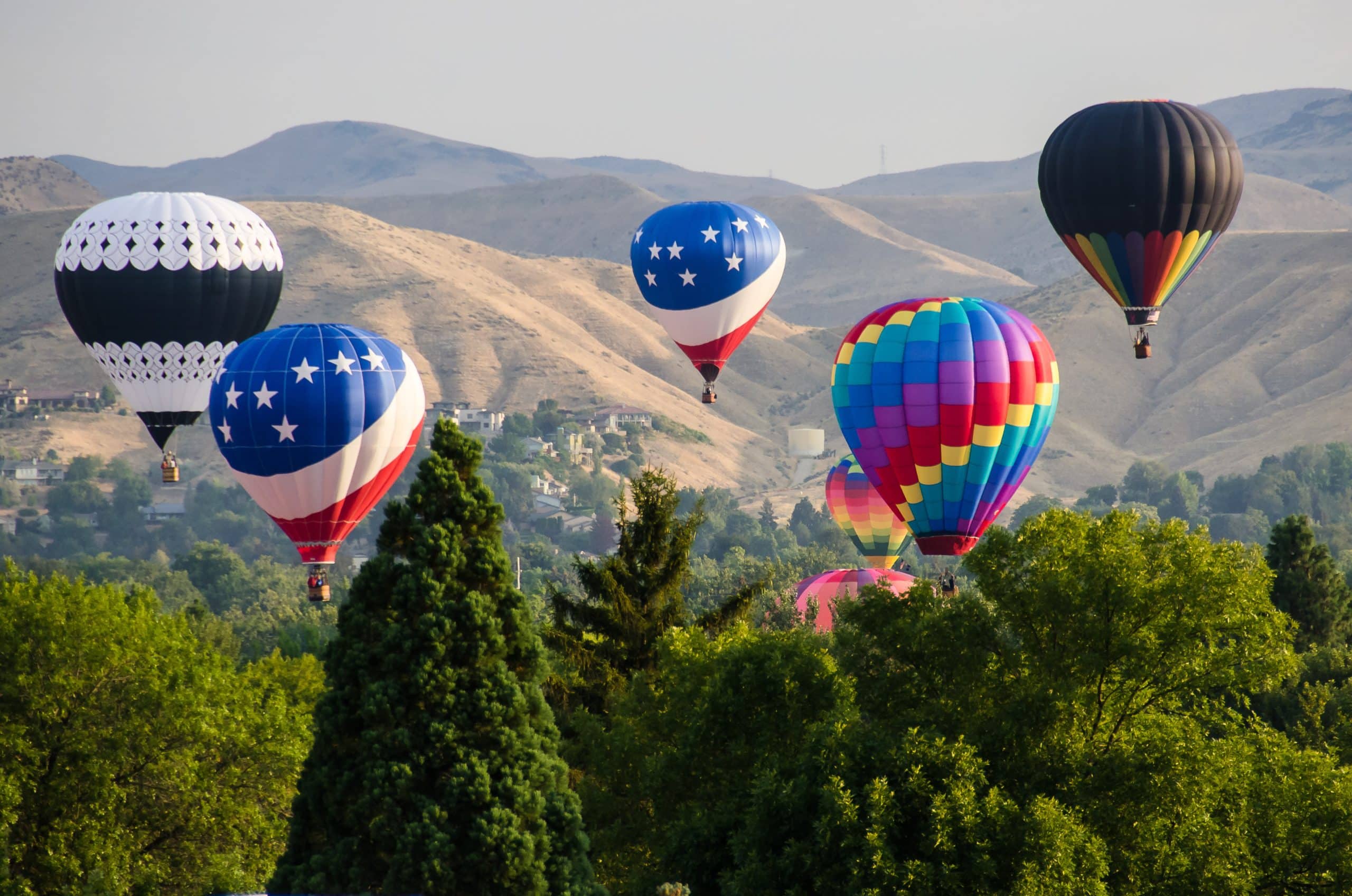 Hot Air Balloons, Boise, Idaho. Fly Private Jet.