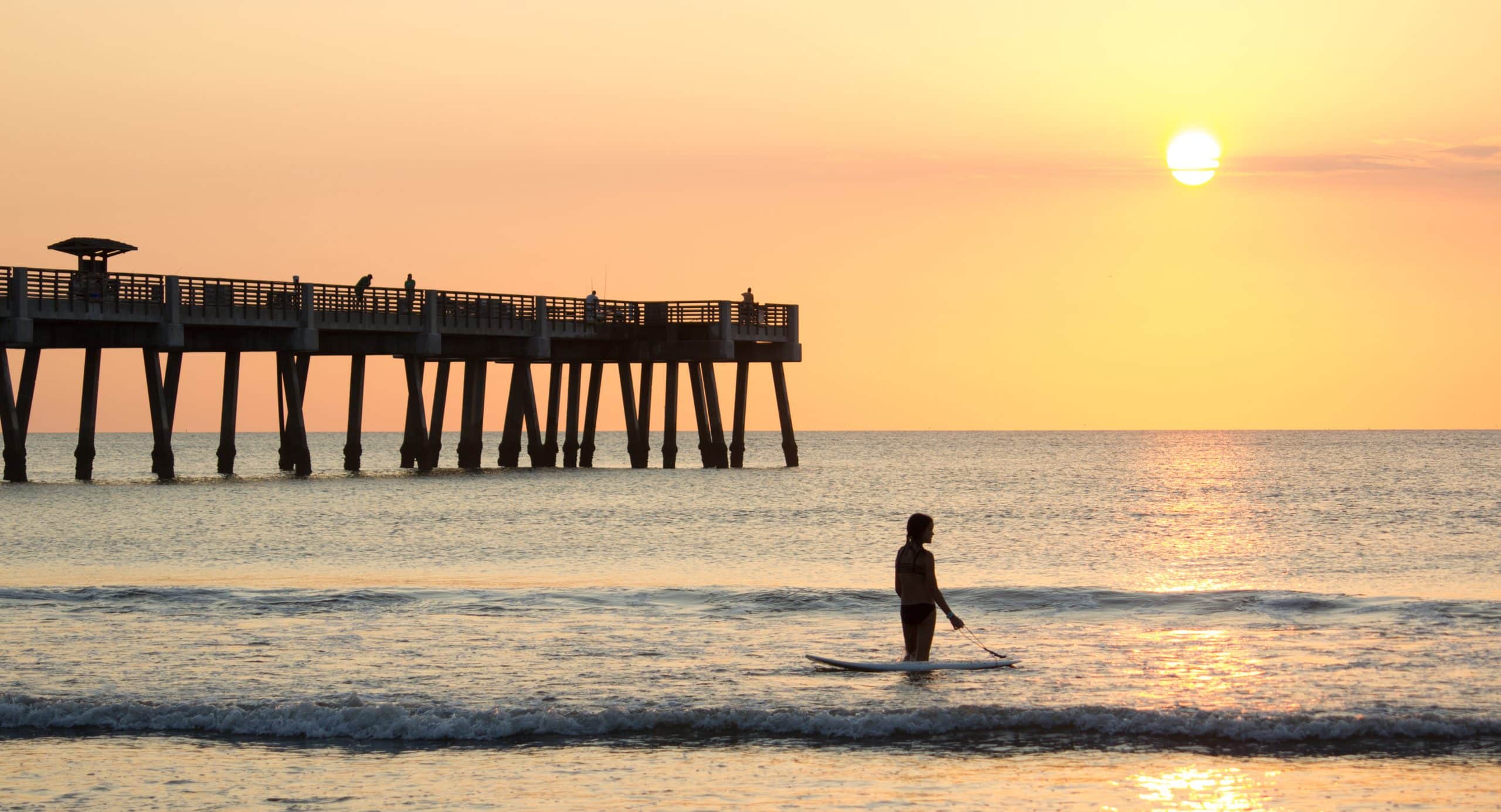 Jacksonville Beach, Florida. Fly Private Jet.