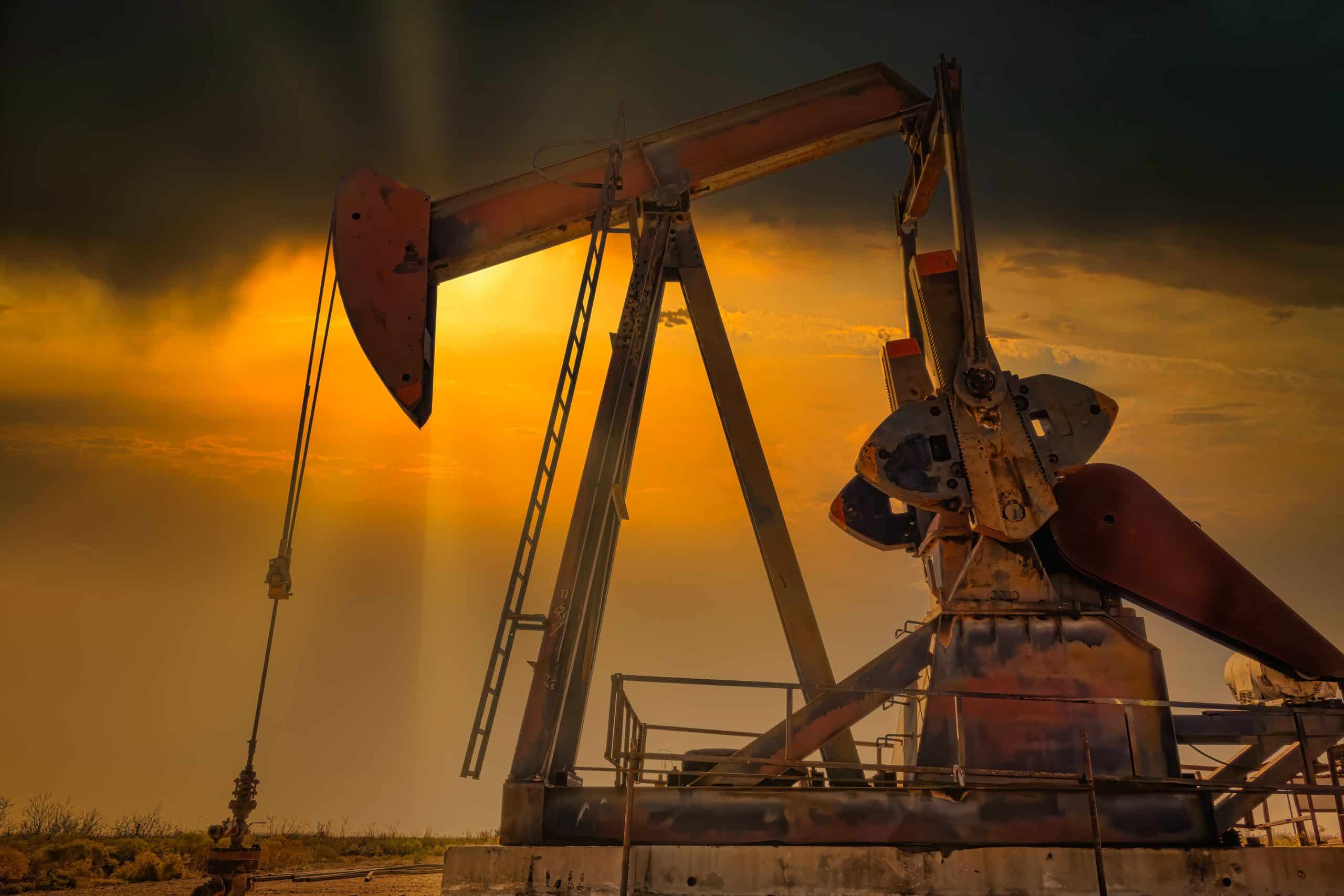 Hard working Pump Jack in Midland Texas, USA