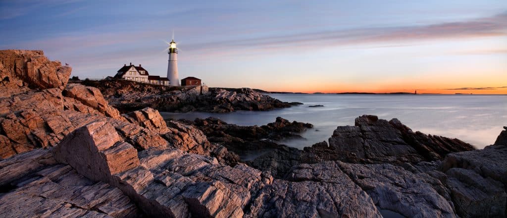 The Portland Head Light. Fly private to Portland