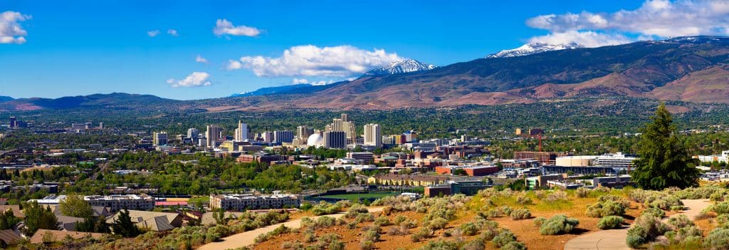 Downtown Reno skyline, Nevada, USA