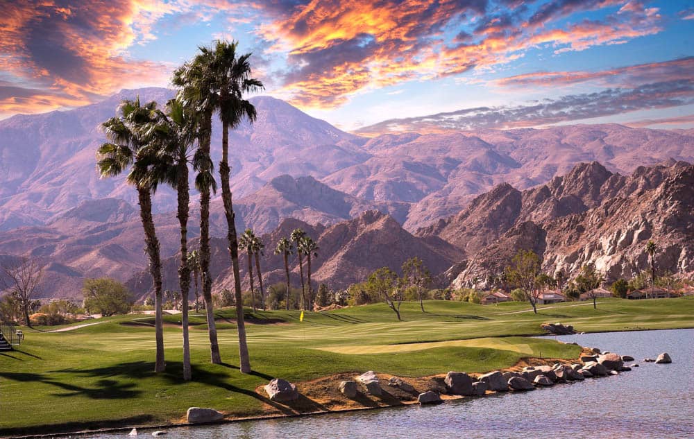 Sunset in Palm Springs, California, USA