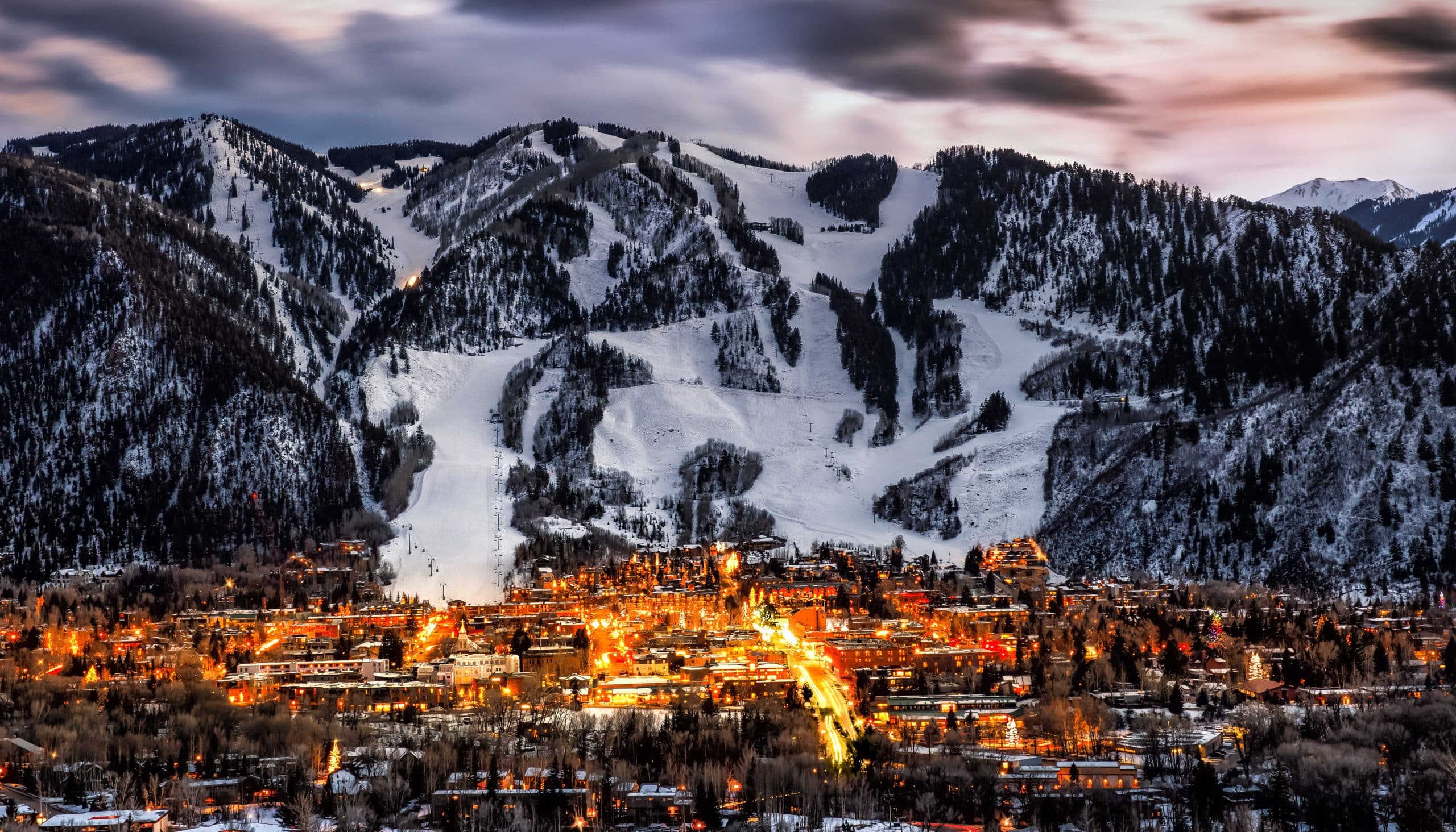 Aspen Skyline, Colorado, USA. Fly Private Jet.