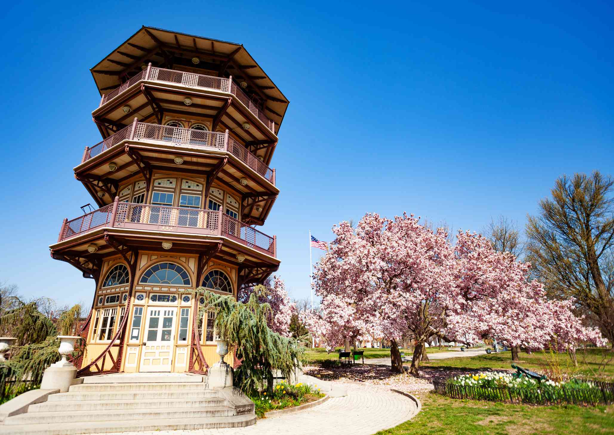 Patterson Park Pagoda in Baltimore, Maryland