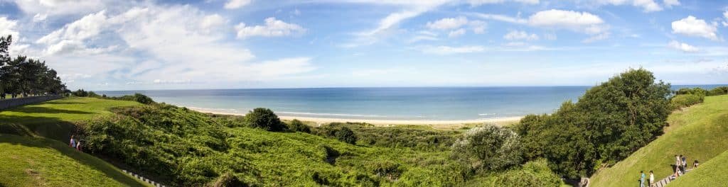 Omaha Beach - Normandia. Fly Private Jet.