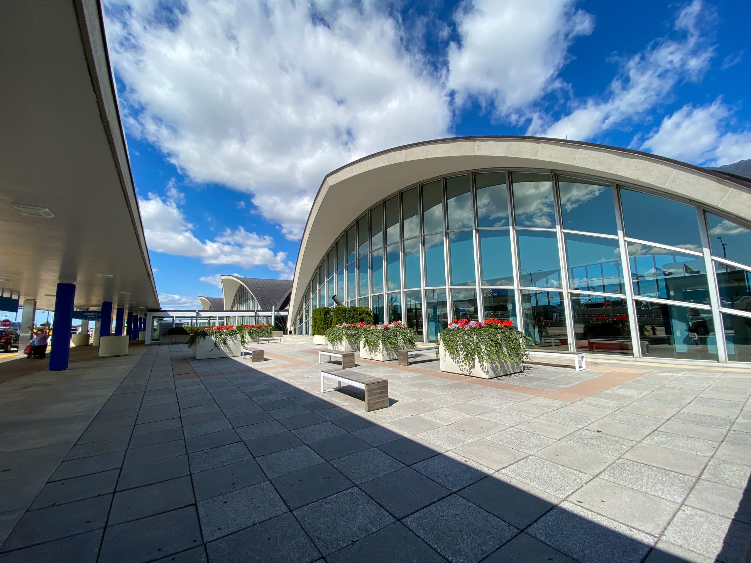 The exterior of St. Louis, MO Lambert International Airport STL.
