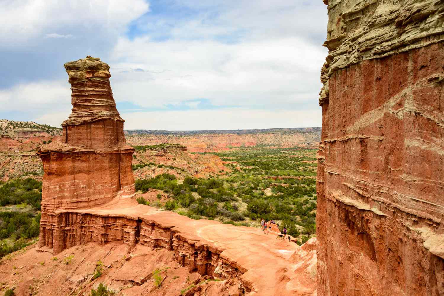The Lighthouse rock formayion in Palo Duro Canyon State Park, Amarillo, Texas