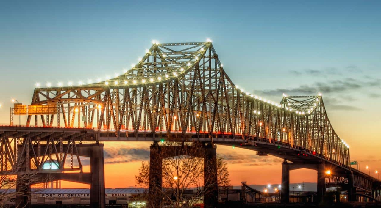 Horace Wilkinson Bridge At Baton Rouge, Louisiana