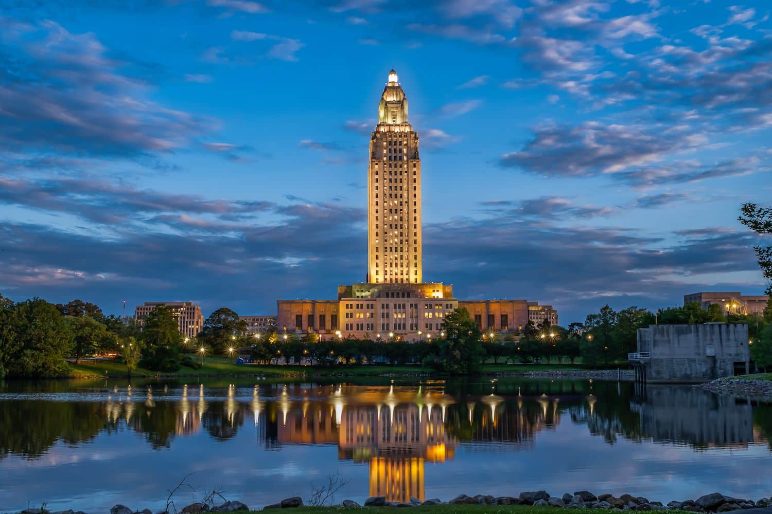 The Louisiana Capitol is the tallest capitol in the USA