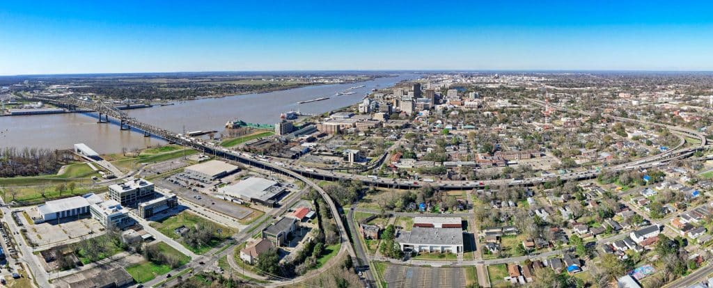 Mississippi River Bridge, Baton Rouge, Louisiana.