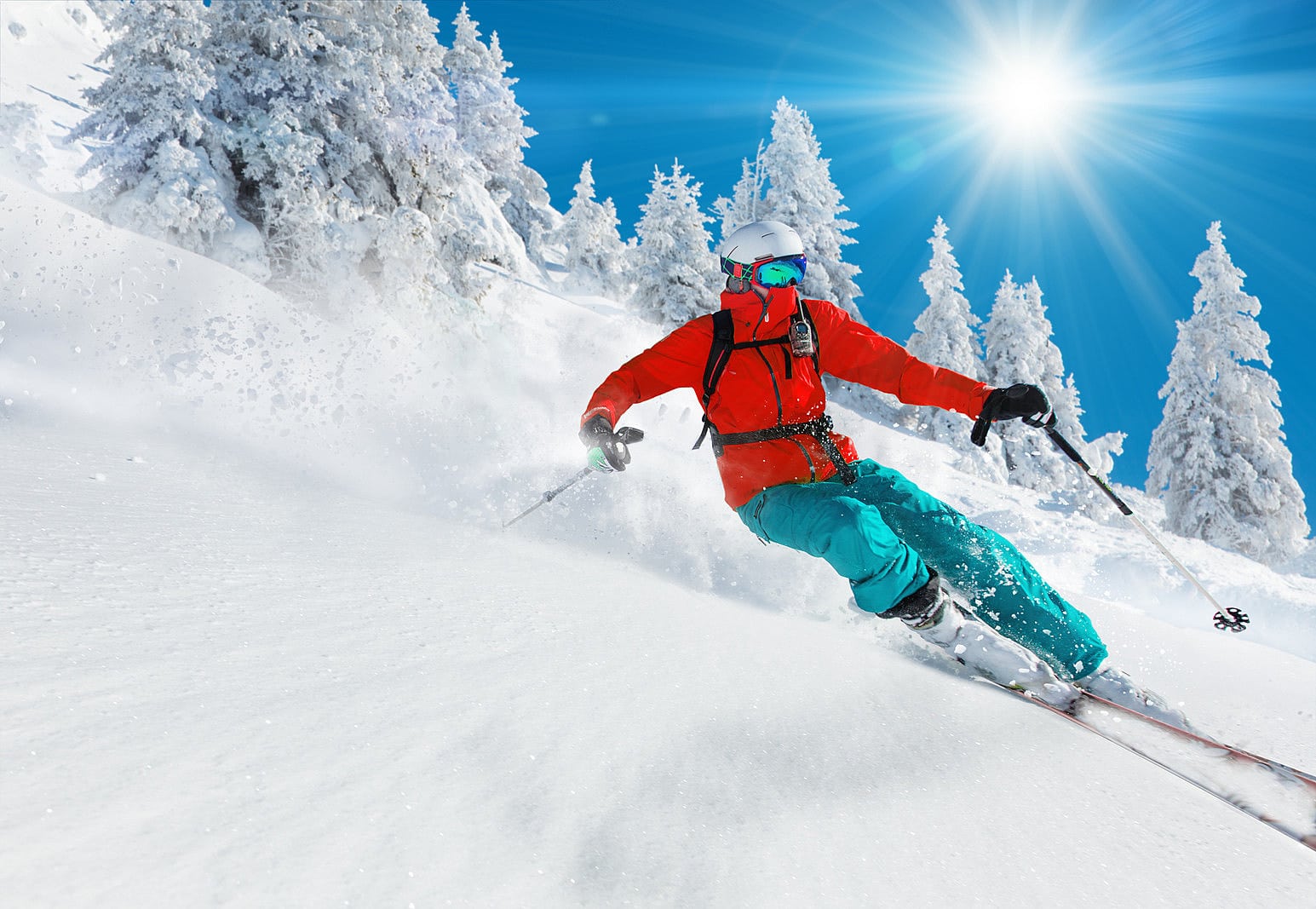 Downhill skiing in Billings, Montana,