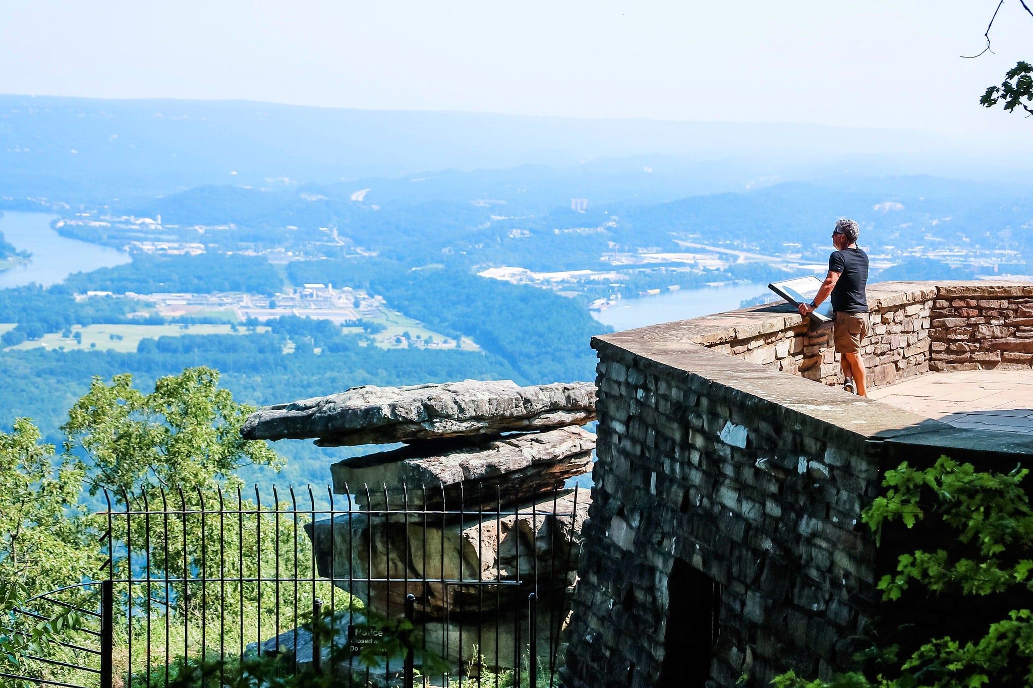 Panoramic view in Chattanooga, Tennessee, USA