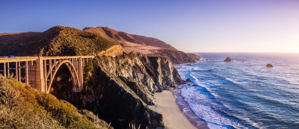 Pacific Ocean coastline, Big Sur, California