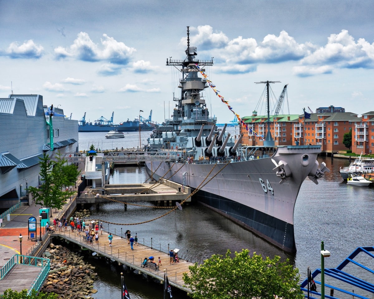 BB-64 USS Wisconsin in Norfolk, VA