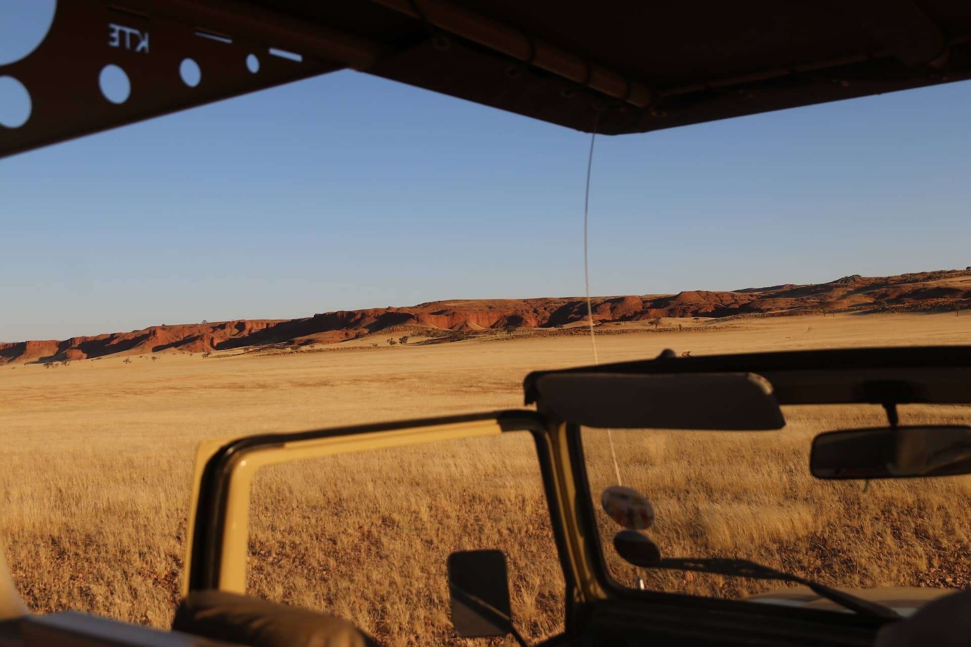 Safari Jeep and the African Plains