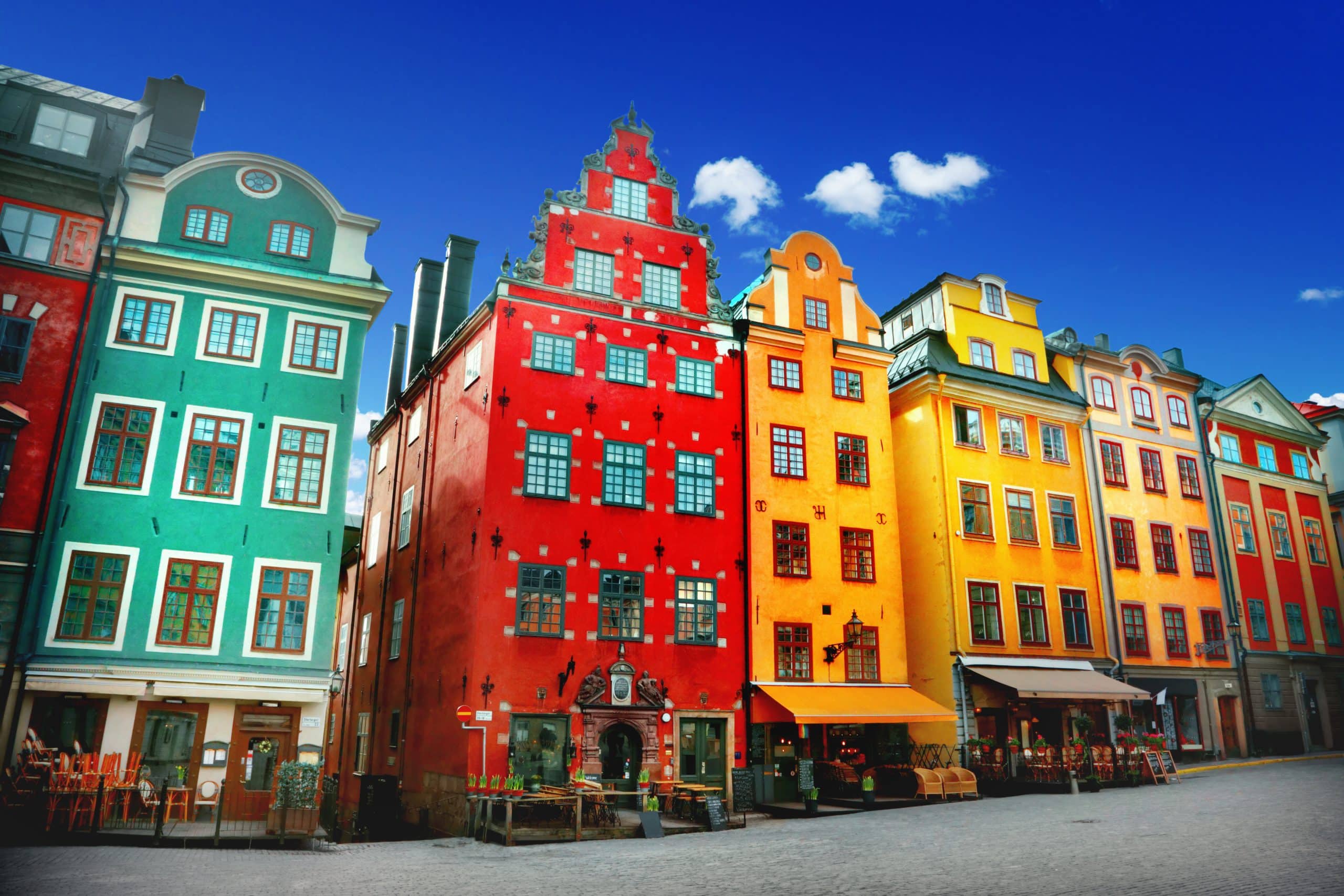 Stortorget Square, Stockholm. Fly Private Jet.