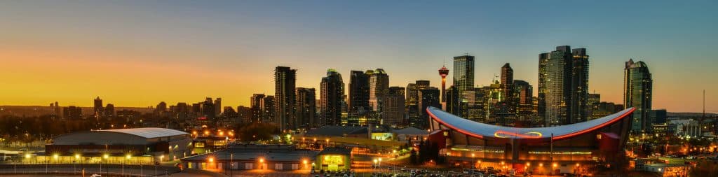 Calgary Panoramic View. Fly Private to Calgary