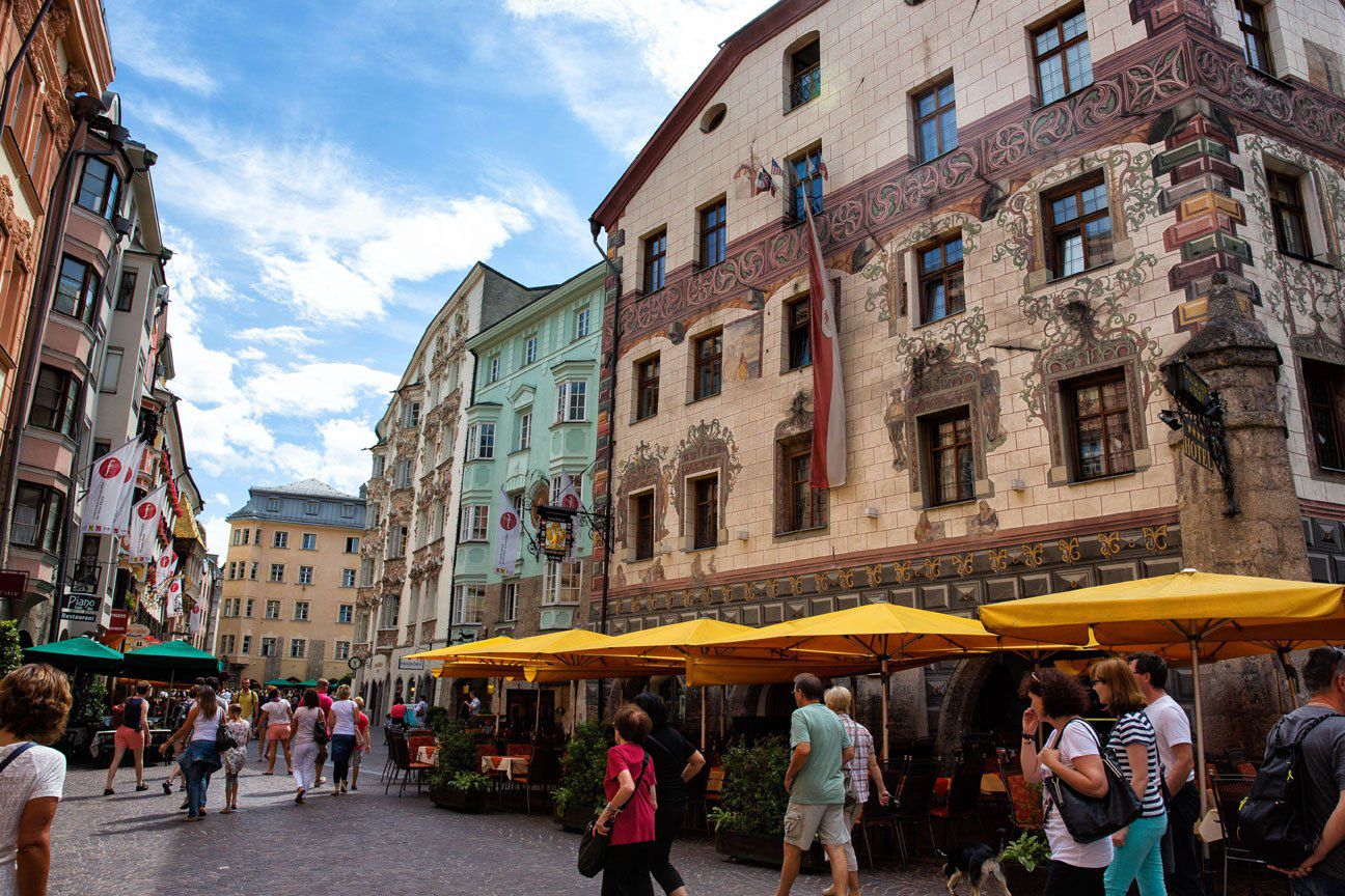 Wandering the Old Town. Fly Private to Innsbruck