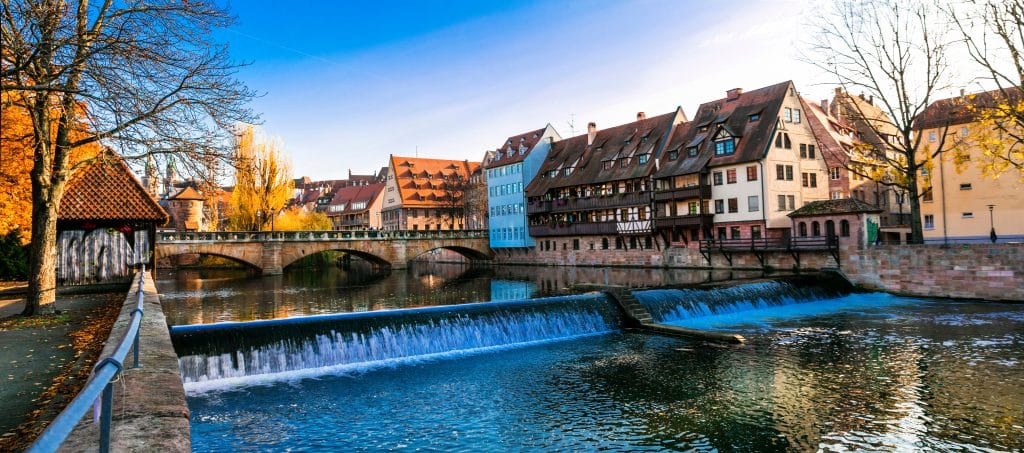 Nurnberg in autumn color. Fly Private to Nuremberg