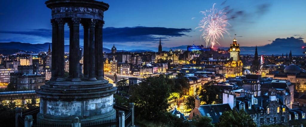 Edinburgh, Scotland_ Panoramic view. Fly Private to Edinburgh