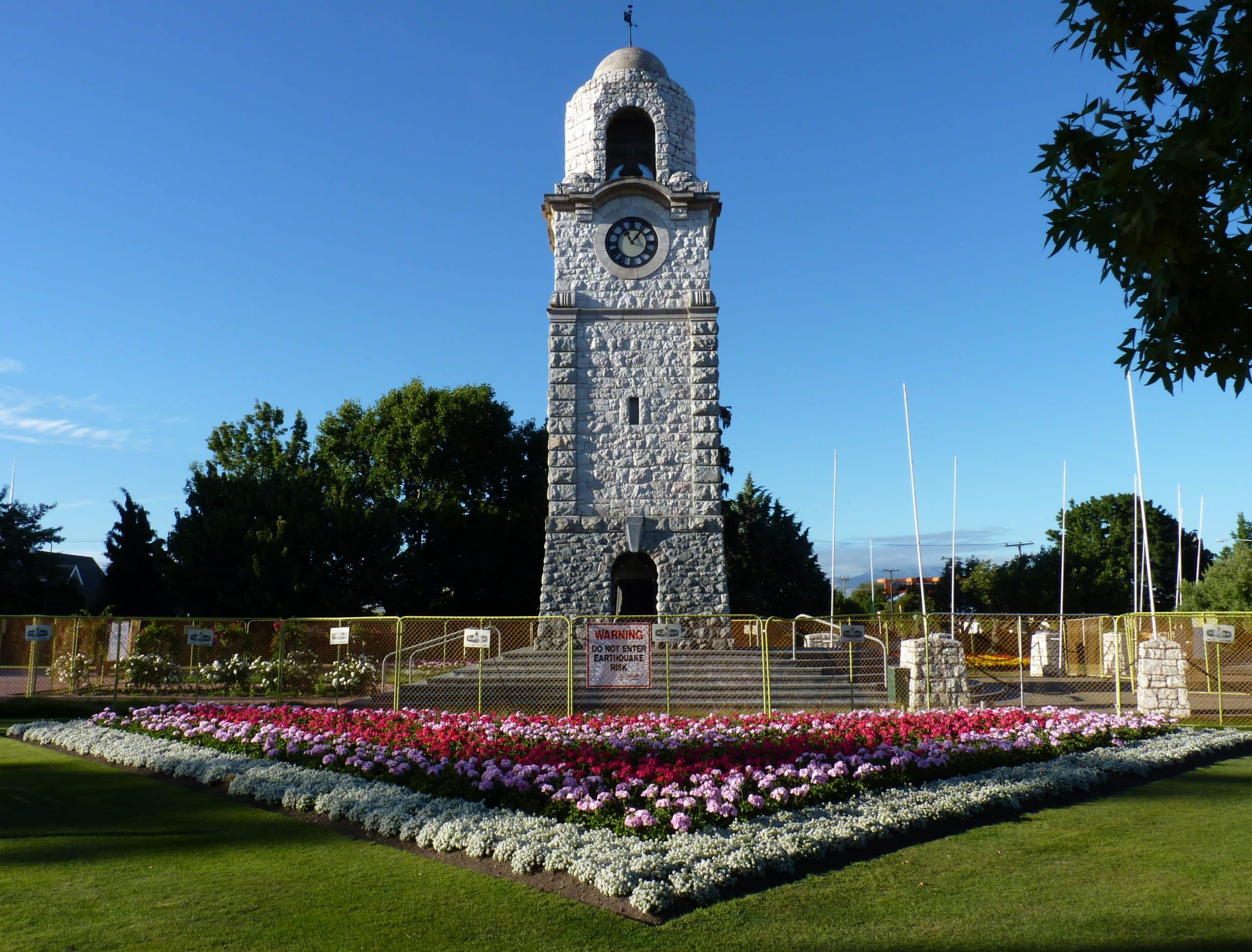 Seymour Square with clocktower.