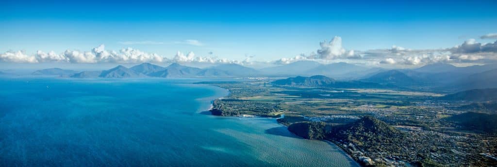 Cairns panoramic view. Fly Private to Cairns.