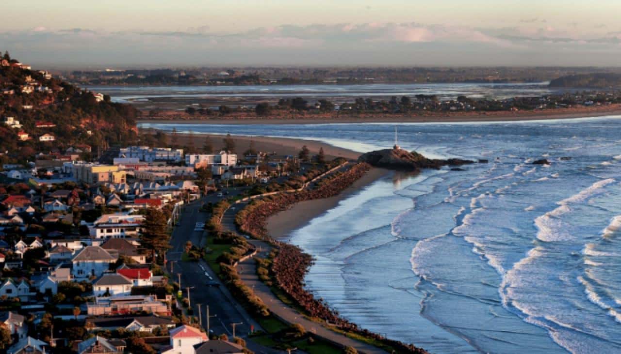 Sumner Beach. Fly Private Jet to Christchurch.