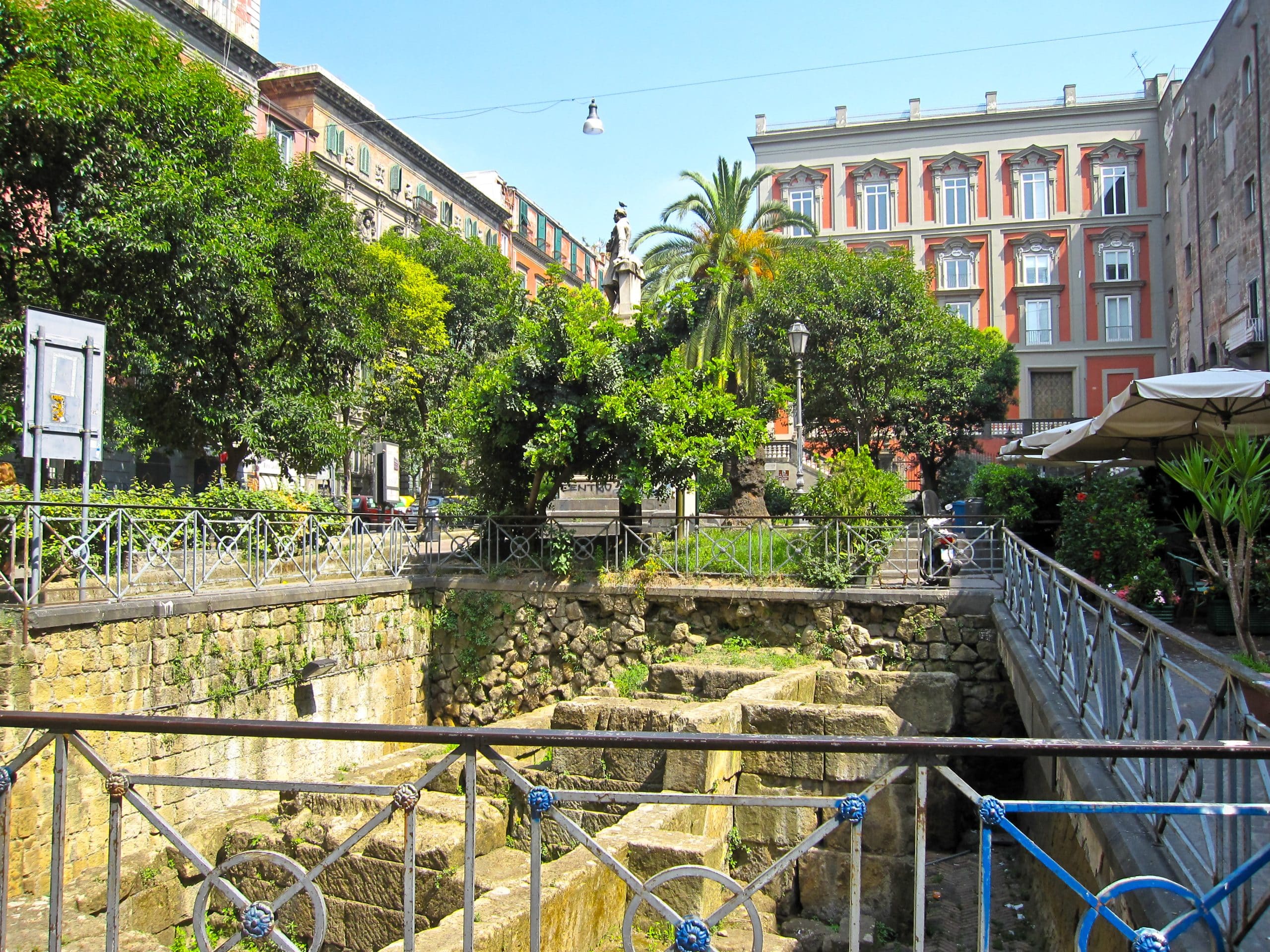 Piazza Bellini. Fly Private to Napoli