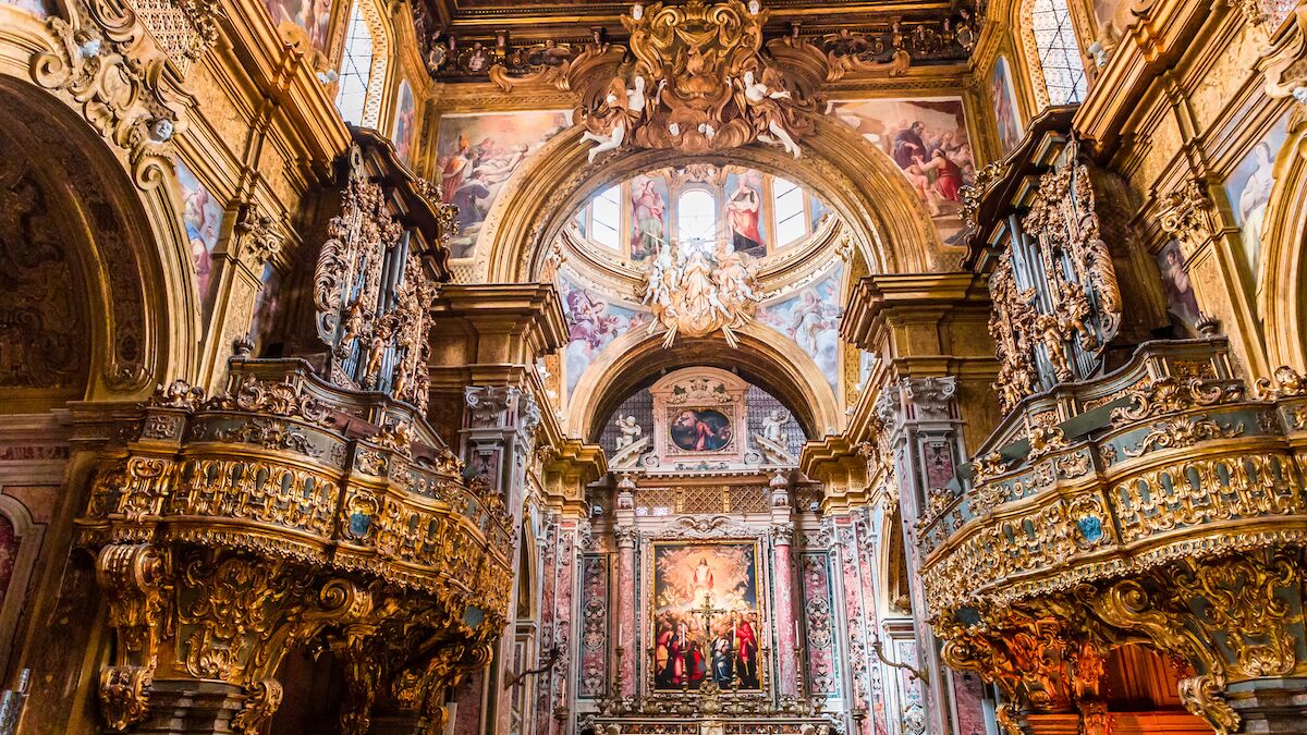 The Church of San Gregorio Armeno in Naples