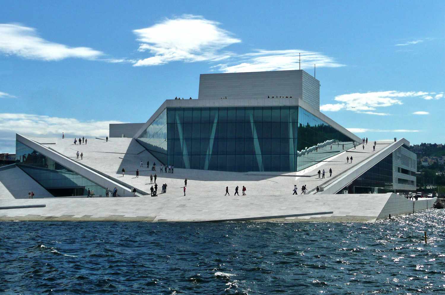Oslo Opera House. Fly Private to Oslo.